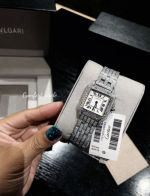 Cartier 27*37MM Square Case Stainless Steel Quartz Movement Watch replica cartier cufflinks